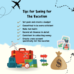 tips for savig for the vacation 